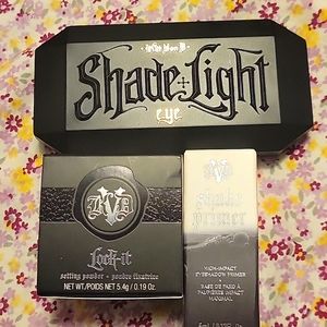 Kat Von D bundle eyeshadow, primer, setting powder